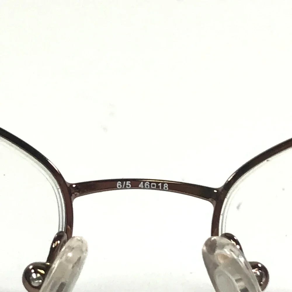Nine West Petite Eyeglasses Frames 217 EG4 Brown Round Half Rim 46-18-130